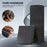 PU+PC Phone Cover for Samsung Galaxy Z Flip5 5G Case Solid Color Shockproof Case - Black - 2