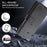 For Samsung Galaxy Z Fold5 5G Case Solid Color Protective Cover PU Leather Wallet Phone Case - Black - 5