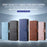 For Samsung Galaxy Z Fold5 5G Case Solid Color Protective Cover PU Leather Wallet Phone Case - Black - 7