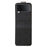 For Samsung Galaxy Z Flip4 5G Shockproof Case Solid Color Anti-Drop PU+PC Phone Cover - Black - 1