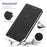 VILI DMX Series For Google Pixel 8 Pro Case Card Holder Leather Phone Stand Cover - Black - 6