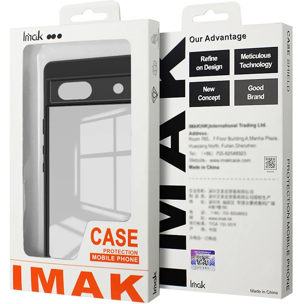 IMAK UX-9A Series for iPhone 15 Pro Max Anti-Scratch Phone Case Clear PC + TPU Mobile Phone Shell - 7