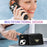 For iPhone 14 Case Card Bag Scratch Resistant Leather+TPU Cover with Shoulder Strap - Black - 7