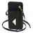 For iPhone 7 / 8 / SE (2020) / SE (2022) Case Leather+TPU Card Holder Shell with Shoulder Strap - Black - 2