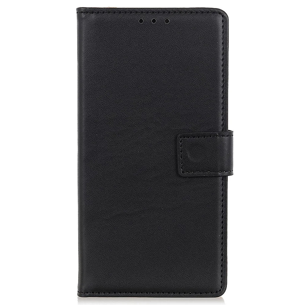 For Samsung Galaxy A15 4G Case PU Leather Flip Stand Phone Wallet Cover - Black - 6