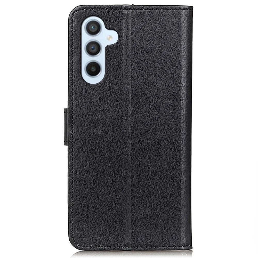 For Samsung Galaxy A15 4G Case PU Leather Flip Stand Phone Wallet Cover - Black - 7
