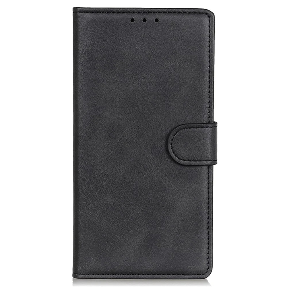 For Samsung Galaxy A15 4G Case Leather Wallet Stand Shockproof Phone Cover - Black - 6