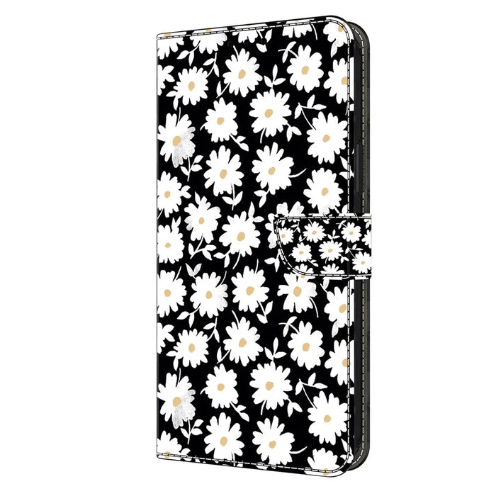 For Samsung Galaxy A13 5G / A13 4G Case Protective Leather Flip Phone Cover - Floral - 6