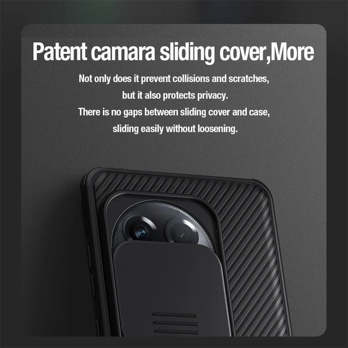 NILLKIN CamShield Pro Series For OnePlus Ace 2 Pro 5G Case Slide Camera Lid PC+TPU Phone Cover - Black - 6