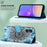 For Samsung Galaxy A15 4G Leather Case with Strap and Card Holder Pattern Printing Phone Stand Cover - Mandala Flower - 4