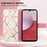 For Samsung Galaxy A05s 4G Leather Case with Shoulder Strap Marble Pattern Phone Stand Cover - Pink+White LS002 - 7
