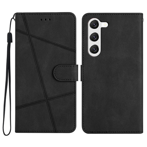 For Samsung Galaxy A15 5G Case PU Leather Stand Phone Wallet Cover - Black - 1