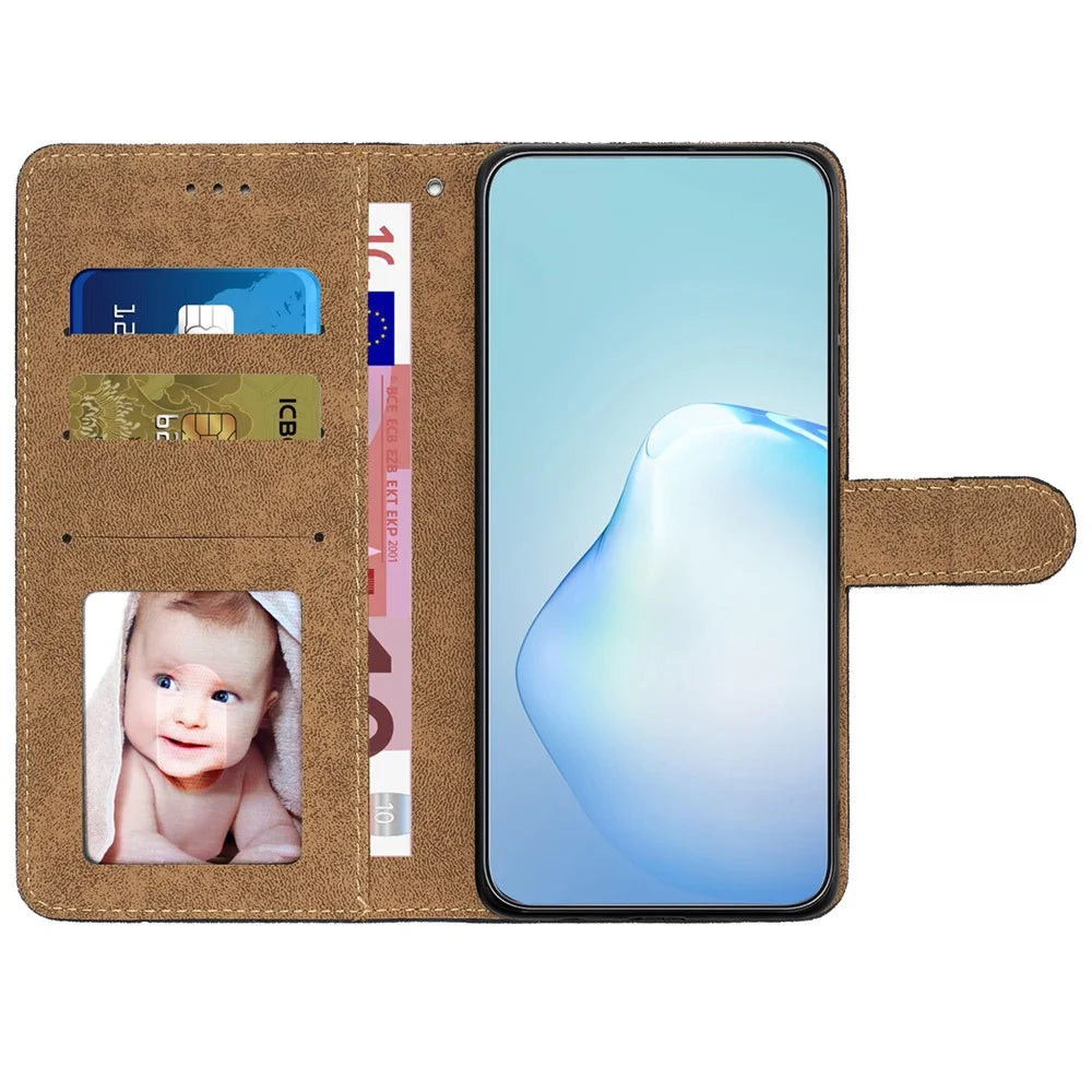 For Samsung Galaxy A15 5G Case PU Leather Stand Phone Wallet Cover - Black - 2
