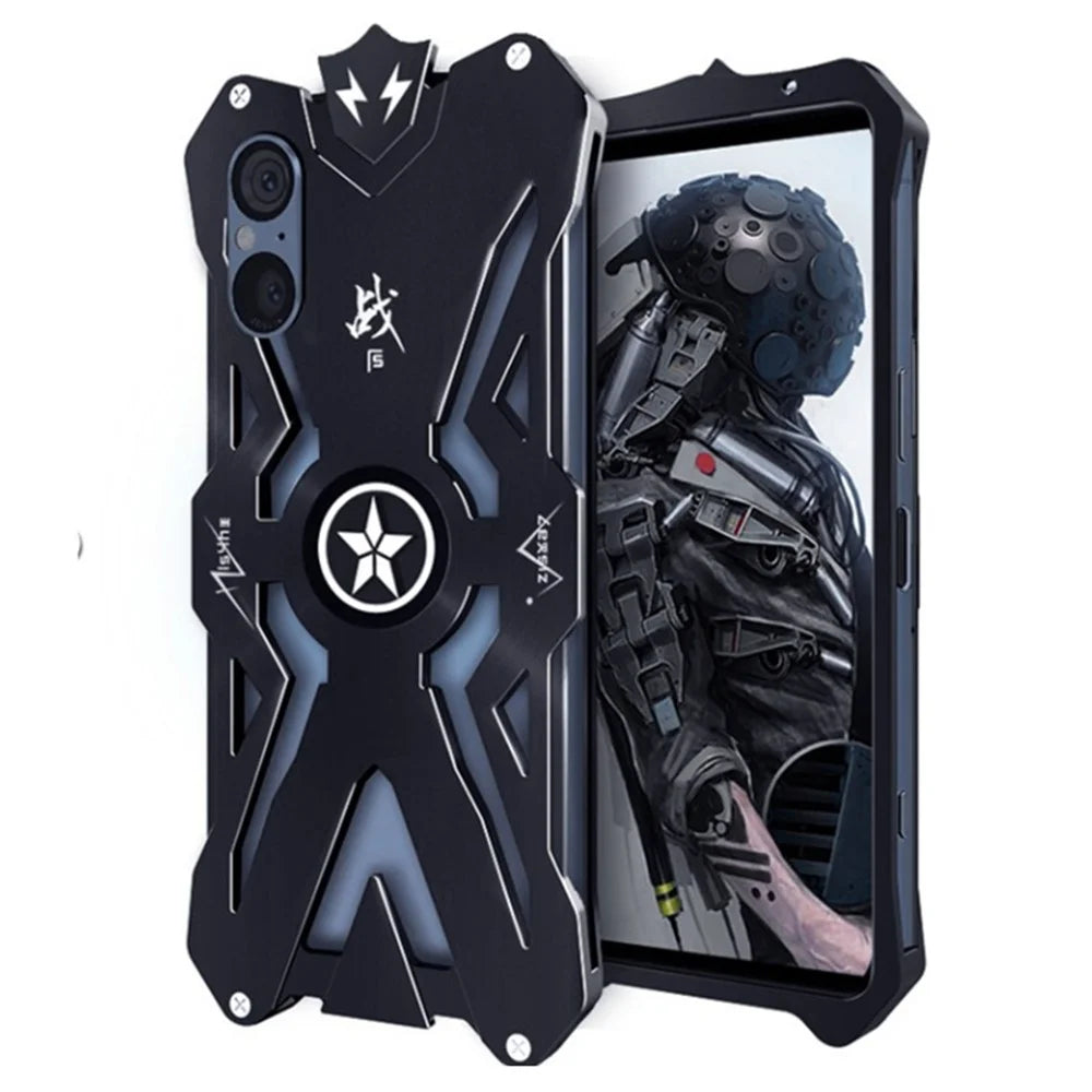 For Sony Xperia 5 V Case Aluminum Alloy Dropproof Protective Phone Cover - 1