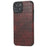 For iPhone 14 Case Crocodile Texture Anti-scratch PU Leather Coated TPU Cell Phone Cover - Red - 1