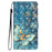 For Samsung Galaxy A12 Case Wallet PU Leather 3D Pattern Phone Cover with Strap - Butterfly - 5