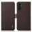 KHAZNEH For Samsung Galaxy A05s 4G Case Genuine Cow Leather Phone Cover Wallet Stand RFID Blocking Shell - Brown - 1