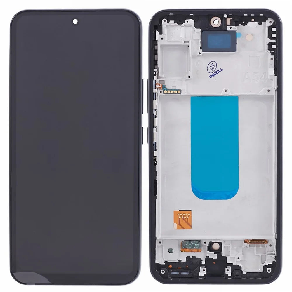 For Samsung Galaxy A54 5G A546 Grade C LCD Screen and Digitizer Assembly + Frame Replacement Part (TFT Technology) (without Logo) - Black - 1