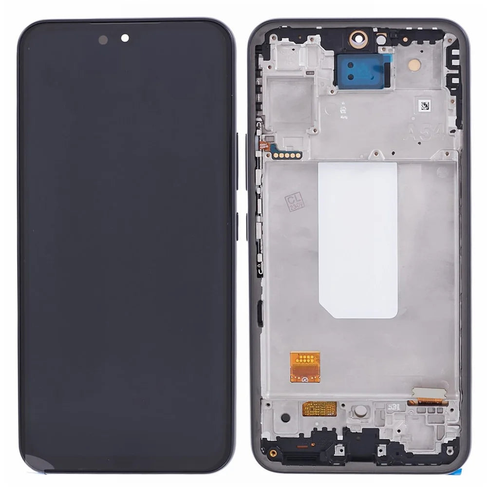 For Samsung Galaxy A54 5G A546 6.36 inch Grade C OLED Screen and Digitizer Assembly + Frame (without Logo) - Black - 1