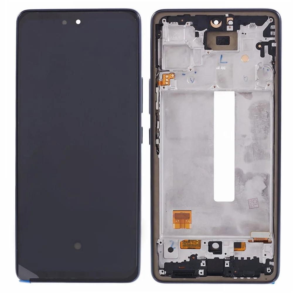 For Samsung Galaxy A53 5G A536 6.36 inch Grade C OLED Screen and Digitizer Assembly + Frame (Without Logo) - Black - 1