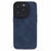 Morandi Style For iPhone 14 Pro Max Case Anti-scratch TPU+PU Leather Phone Cover - Blue - 1