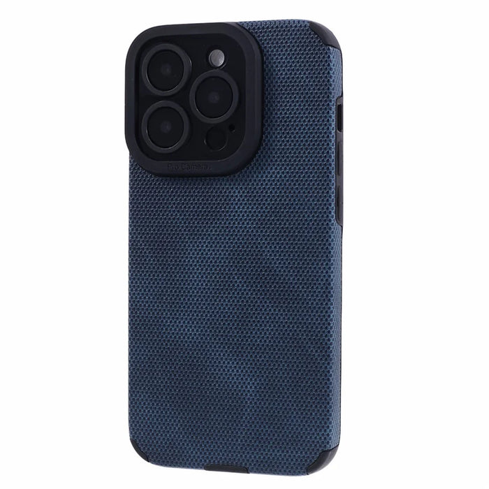 Morandi Style For iPhone 14 Pro Max Case Anti-scratch TPU+PU Leather Phone Cover - Blue - 3