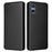 For Sony Xperia 5 V Case Carbon Fiber Texture Anti-drop Card Holder PU Leather Phone Shell - Black - 1