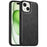 For iPhone 15 Slim-Fit Shell PU Leather+TPU+PC Phone Cover Retro Phone Case - Black - 1