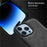 Phone Cover for iPhone 15 Pro Max Case PU Leather Coated TPU+PC Smartphone Shell - Black - 6