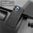 Phone Cover for iPhone 15 Pro Max Case PU Leather Coated TPU+PC Smartphone Shell - Black - 7