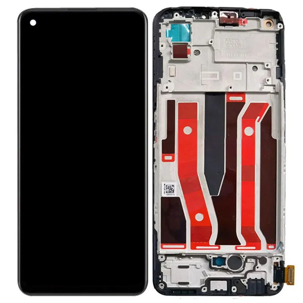 For Oppo A95 5G OEM Grade S AMOLED Screen and Digitizer Assembly + Frame Phone Part (without Logo) - 1
