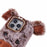 For iPhone 15 Pro Case Cute Pig Plush + TPU Shockproof Phone Cover - Brown - 5