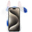 For iPhone 15 Pro Max Plush Phone Case Milk Cow Ear Soft TPU Winter Warm Cover - Blue - 2