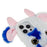 For iPhone 15 Pro Max Plush Phone Case Milk Cow Ear Soft TPU Winter Warm Cover - Blue - 5