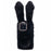 For iPhone 15 Pro Max Fluffy Furry 3D Bunny Ears Case Shockproof TPU Back Phone Cover - Black - 1