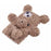 For iPhone 15 3D Bear Furry Plush Case Protective TPU Phone Cover - Brown - 6