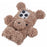 For iPhone 15 Pro 3D Bear Furry Plush Case Soft TPU Winter Warm Protective Phone Cover - Brown - 5