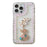 For iPhone 15 Pro Max Case Rhinestone Decor Slim-Fit Phone Cover PC Phone Shell - 1