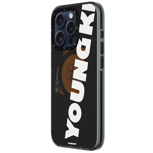 YOUNGKIT For iPhone 15 Pro Max Case Compatible with MagSafe Anti-Drop TPU IMD Phone Shell - Black - 1