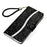 For iPhone 15 Pro Max Mobile Phone Stand Case Glitter Splicing PU Leather Wallet Cover with Strap - Black - 4