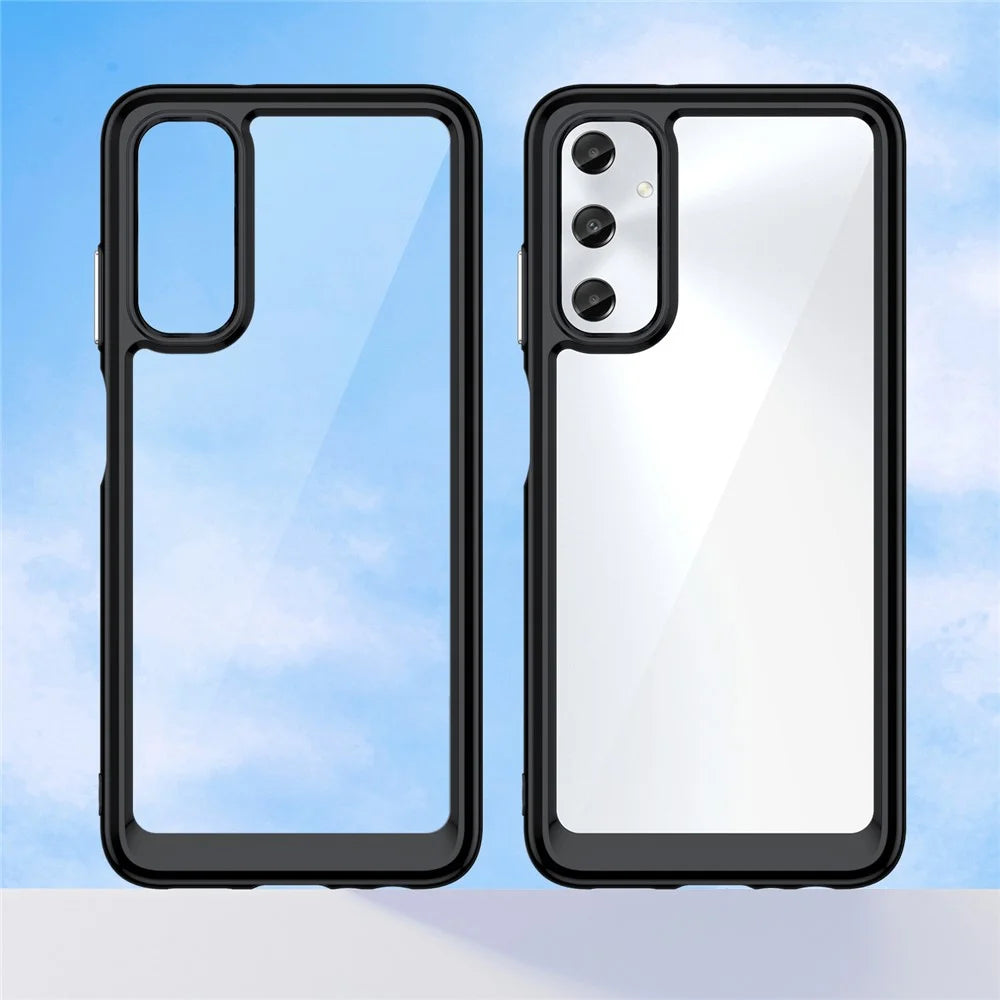 For Samsung Galaxy A05s 4G Case TPU + Acrylic Shock Absorbing Phone Back Cover - Black - 2
