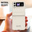 For Samsung Galaxy Z Flip4 5G Case Hard PC Anti-Fall Phone Cover - Brown - 5