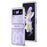 For Samsung Galaxy Z Flip3 5G Case Wing Frame Design Anti-Drop PC Phone Cover - Purple - 1