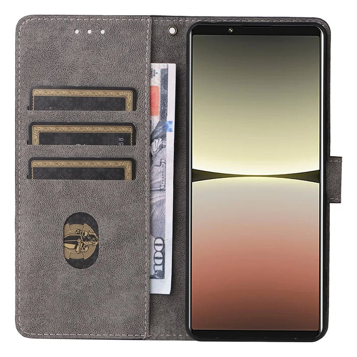 For Sony Xperia 5 IV 5G Case PU Leather Stand Phone Cover RFID Blocking Wallet with Strap - Green - 2