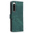 For Sony Xperia 5 IV 5G Case PU Leather Stand Phone Cover RFID Blocking Wallet with Strap - Green - 7