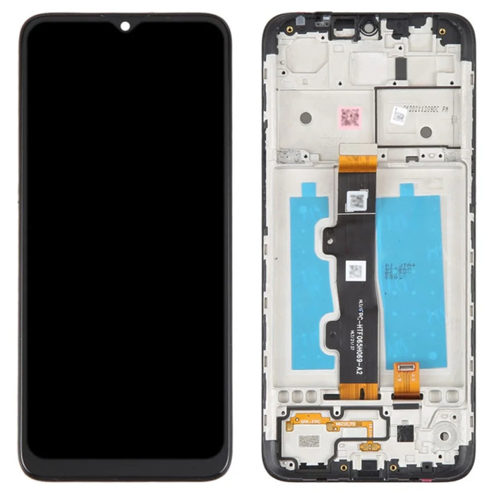 For Motorola Moto E7 Grade B LCD Screen and Digitizer Assembly + Frame Replacement Part (without Logo) - 1