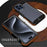 R-JUST For iPhone 15 Pro Max Phone Case Dropproof Wood + Aluminum Alloy Bumper Frame Cover - 3