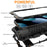 R-JUST For iPhone 15 Case Silicone+Metal Phone Cover with Tempered Glass Film - Black - 7