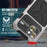 R-JUST For iPhone 15 Plus Case Shockproof Silicone+Metal Phone Cover with Screen Film - Silver - 3