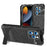 R-JUST For iPhone 15 Pro Case Fall Proof Silicone+Metal Phone Cover with Screen Film - Black - 1